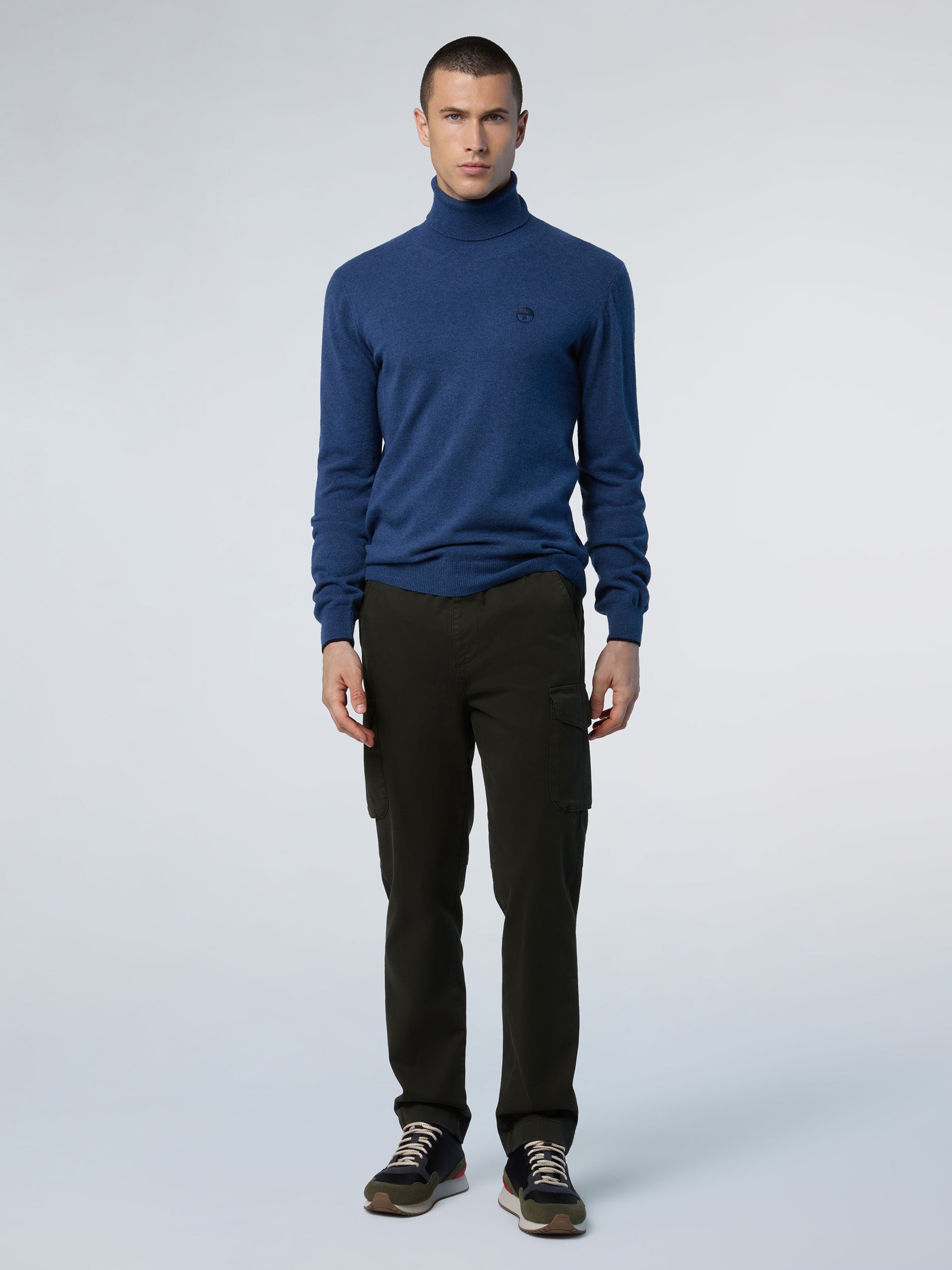 5 | China blue melange | turtle-neck-12gg-knitwear-699777