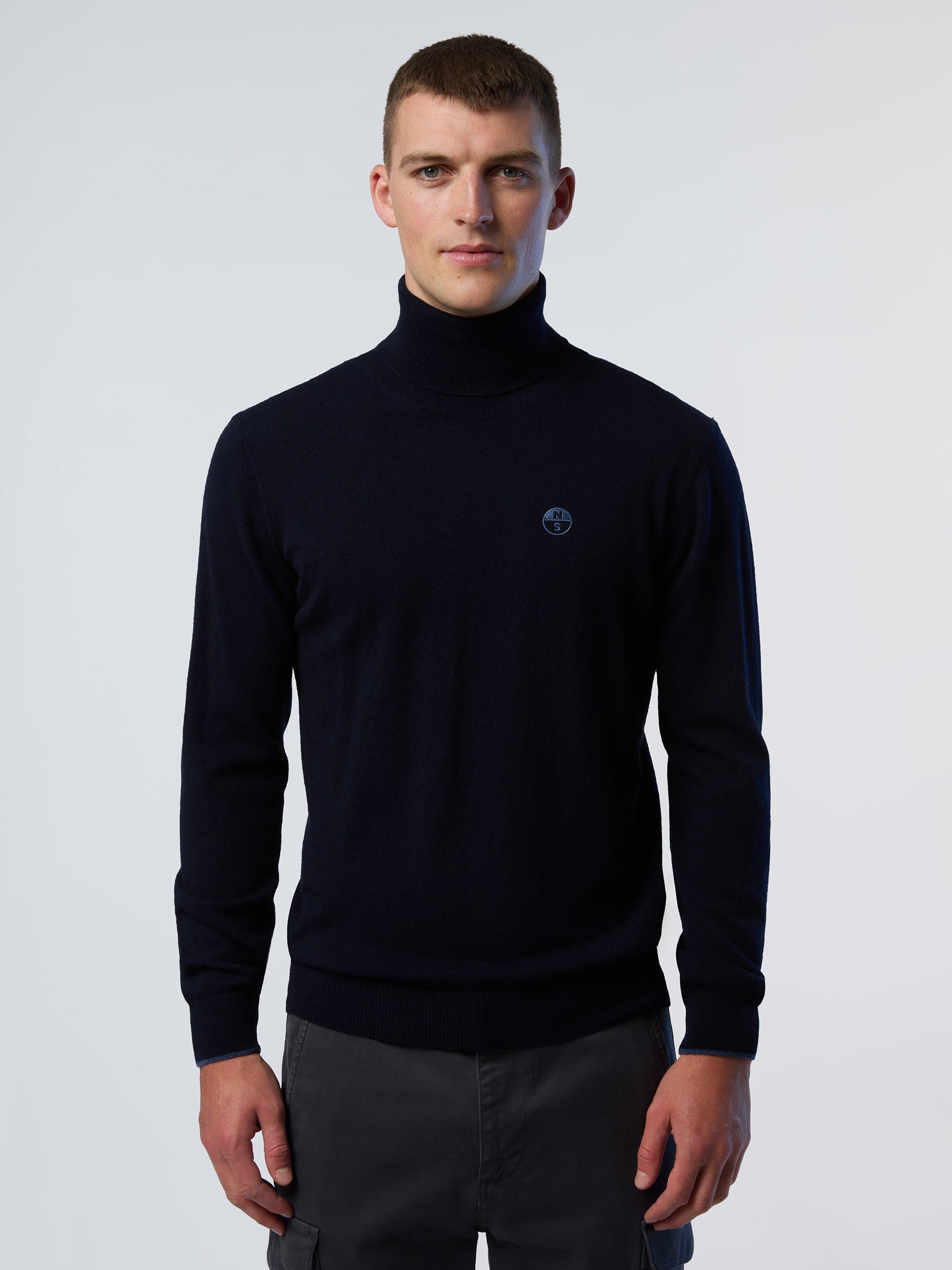 1 | Navy blue | turtle-neck-12gg-knitwear-699777