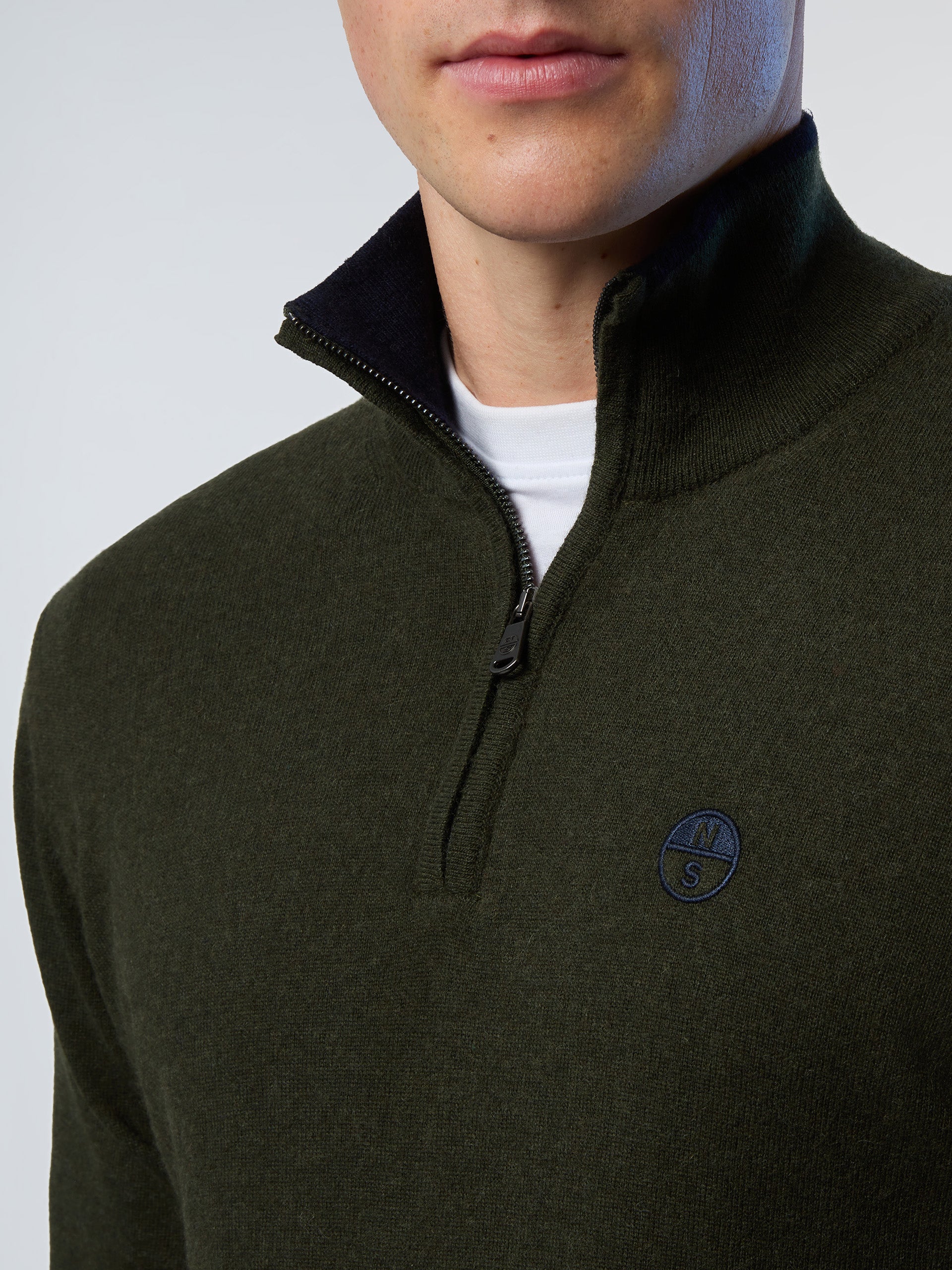 6 | Forest green | half-zip-12gg-knitwear-699778