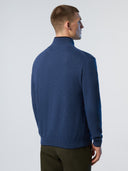 4 | China blue melange | half-zip-12gg-knitwear-699778