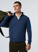 2 | China blue melange | half-zip-12gg-knitwear-699778