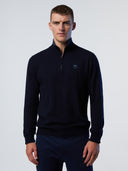1 | Navy blue | half-zip-12gg-knitwear-699778