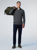 5 | Medium grey melange | half-button-7gg-knitwear-699781