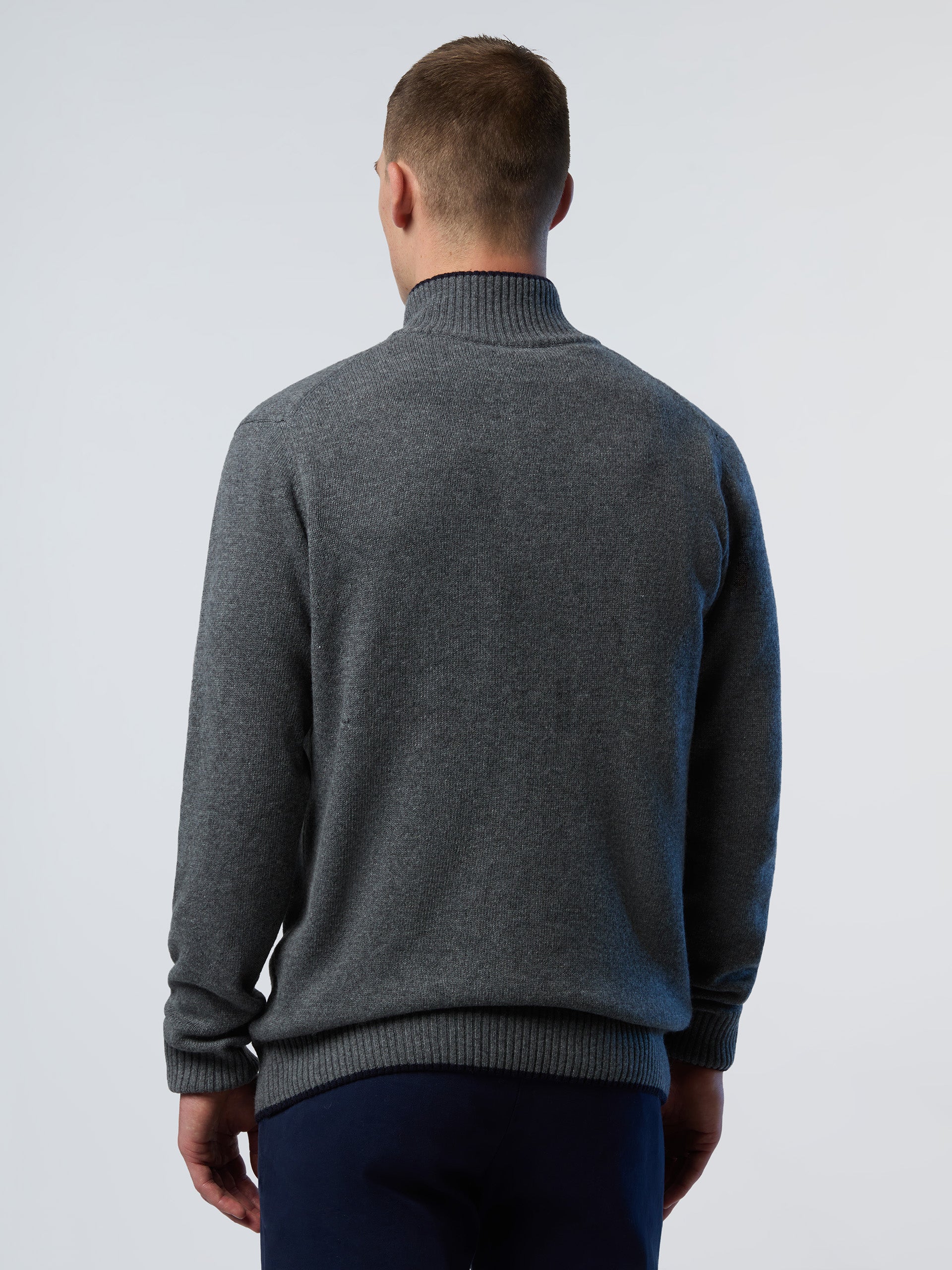 4 | Medium grey melange | half-button-7gg-knitwear-699781