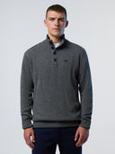 1 | Medium grey melange | half-button-7gg-knitwear-699781