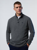 2 | Medium grey melange | half-button-7gg-knitwear-699781