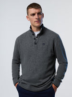 2 | Medium grey melange | half-button-7gg-knitwear-699781