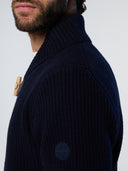 7 | Navy blue | shawl-neck-with-toggles-7gg-knitwear-699821