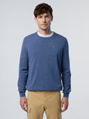 1 | Denim blue melange | crewneck-knitwear-12gg-699830