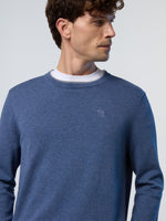 2 | Denim blue melange | crewneck-knitwear-12gg-699830