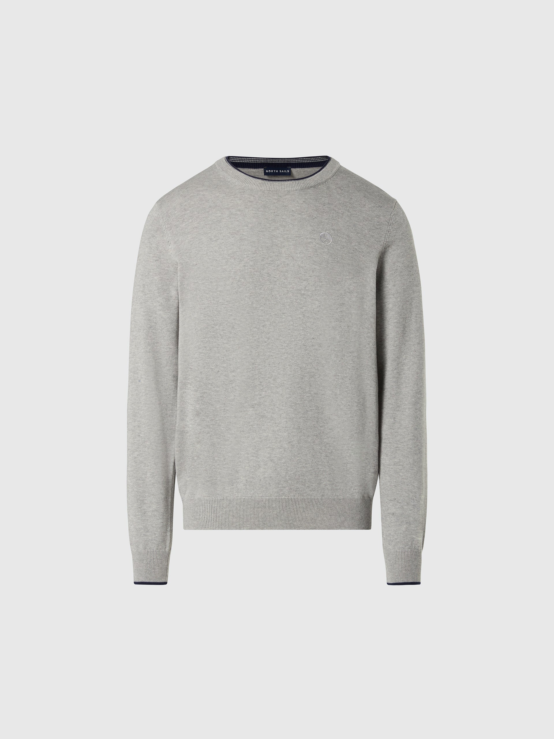hover | Grey melange | crewneck-knitwear-12gg-699830