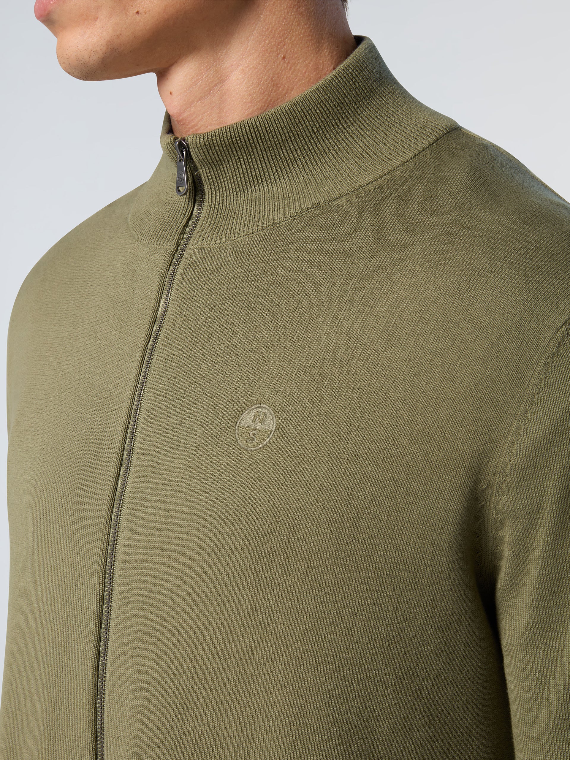 6 | Deep green | full-zip-knitwear-12gg-699831