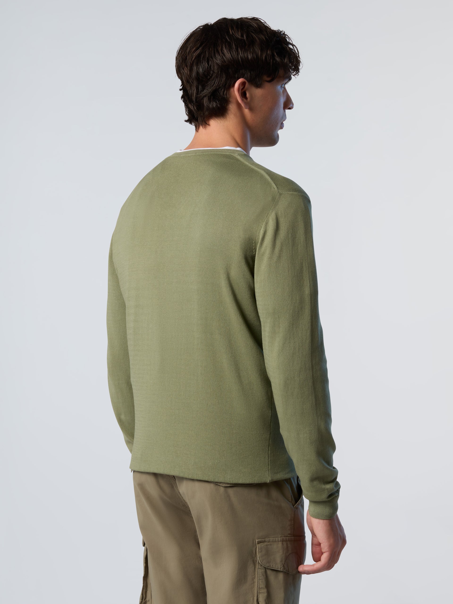 4 | Deep green | v-neck-14gg-knitwear-699833