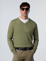 2 | Deep green | v-neck-14gg-knitwear-699833