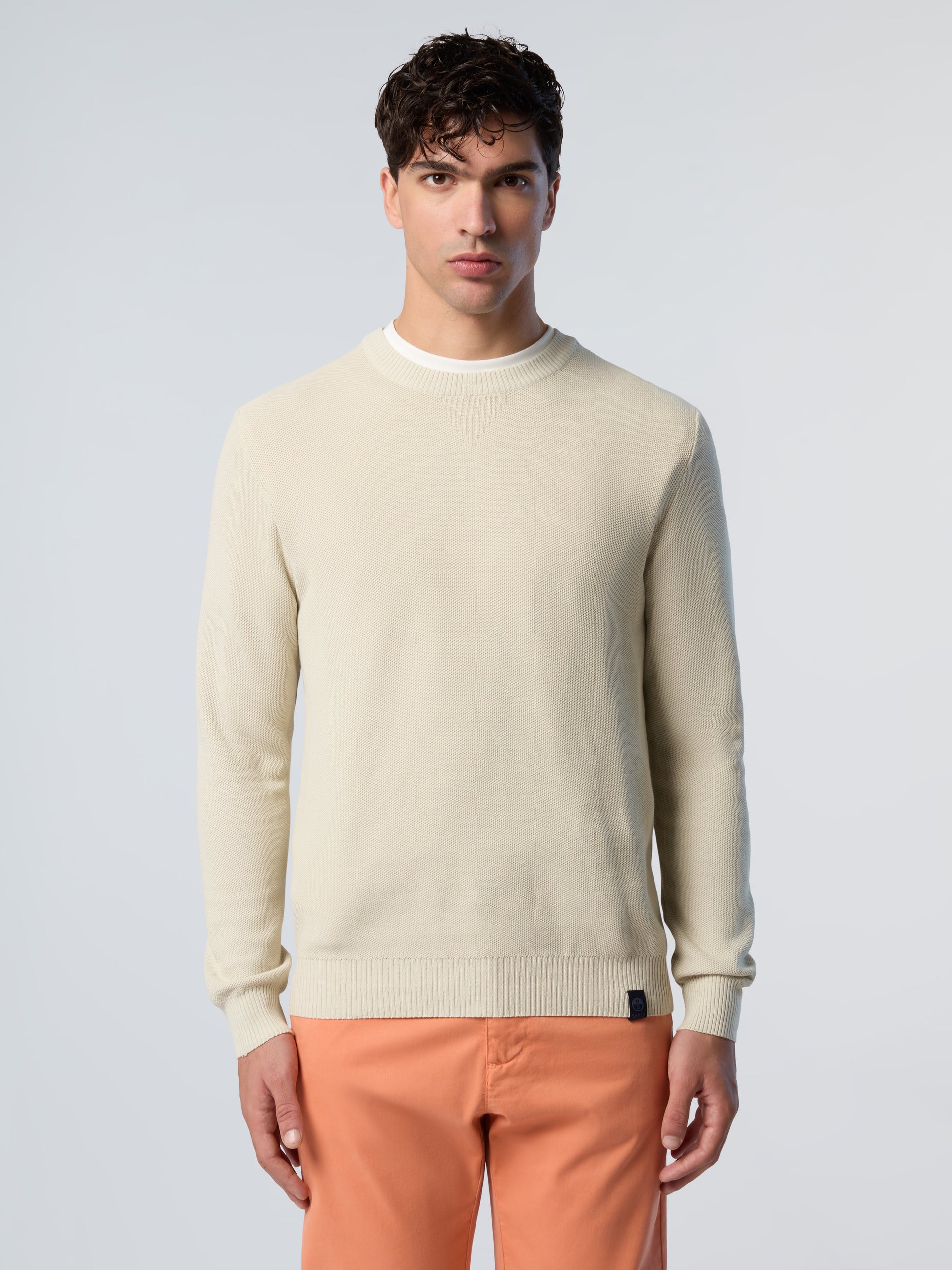 1 | Beige | crew-neck-12gg-knitwear-699834