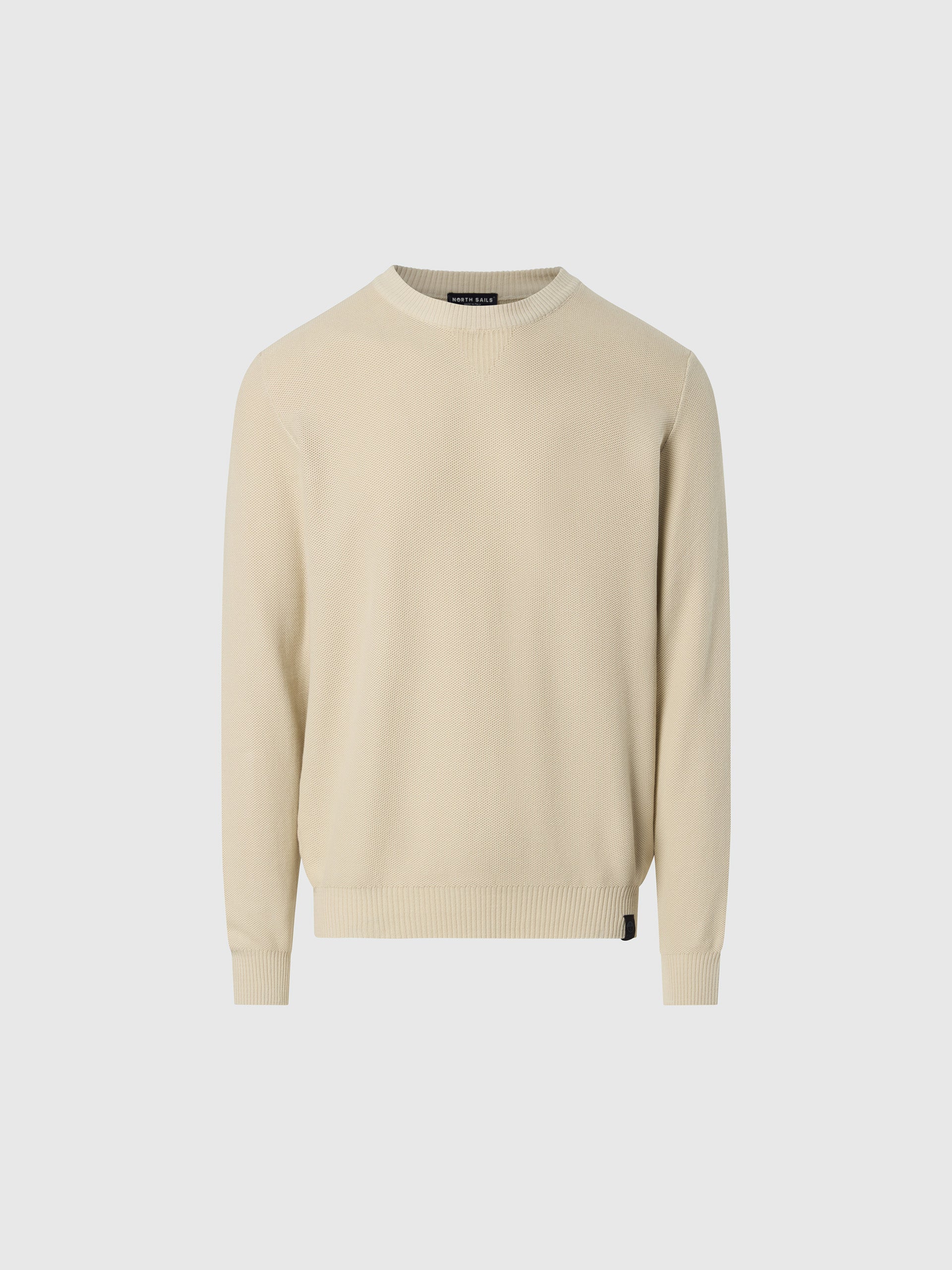 hover | Beige | crew-neck-12gg-knitwear-699834
