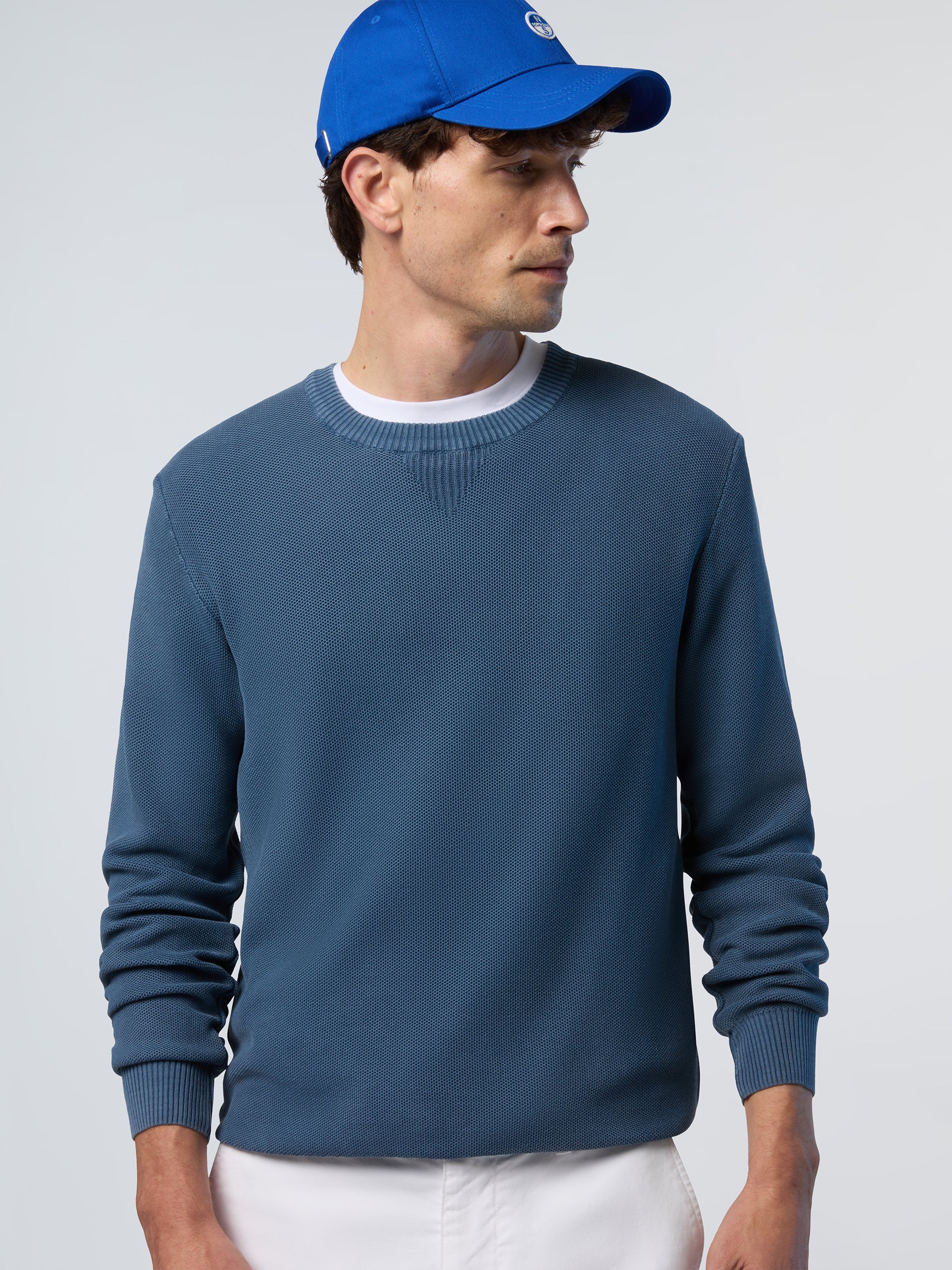 Honeycomb crew-neck sweater | North Sails