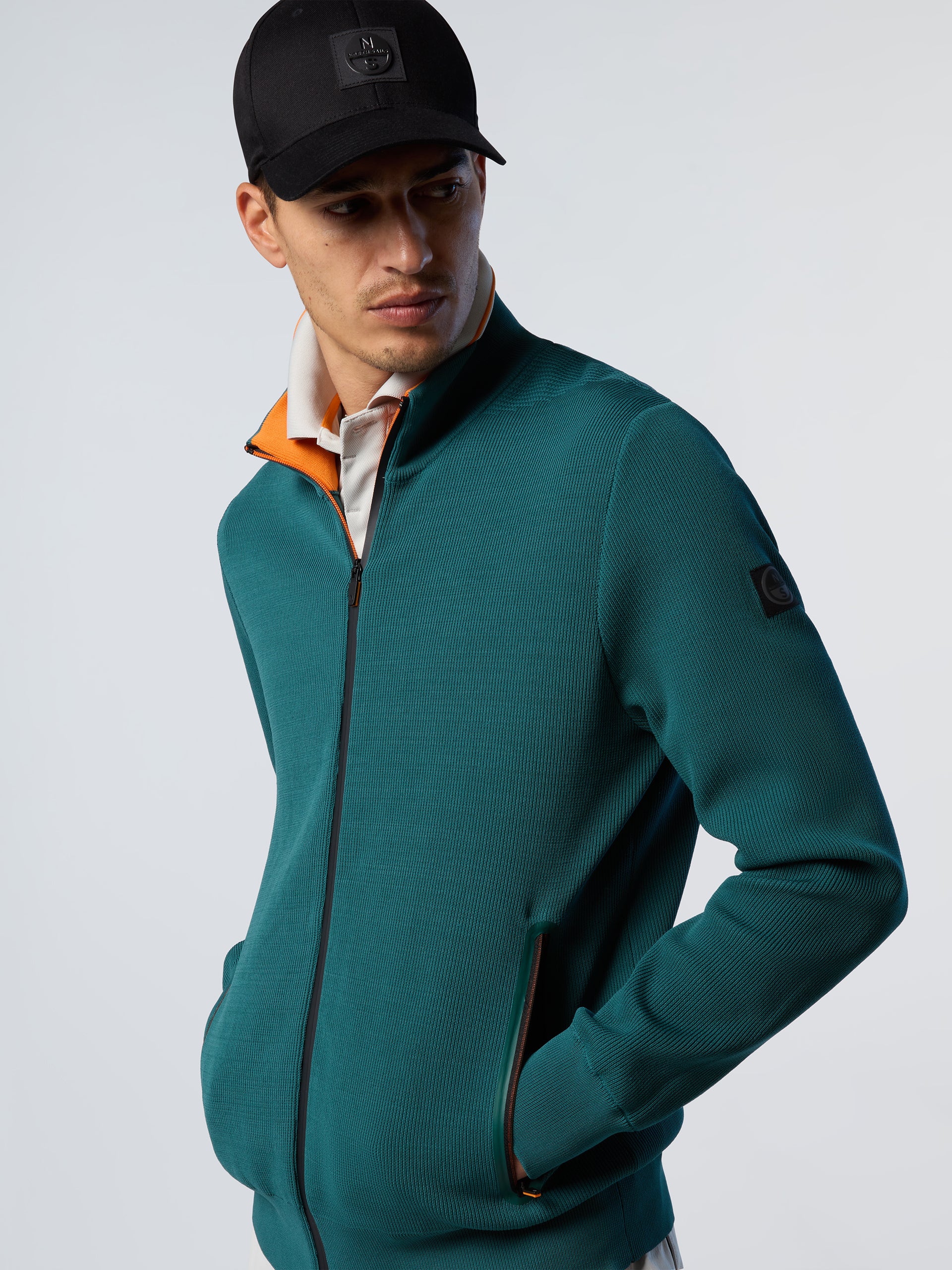 Technical knit full-zip sweater | North Sails