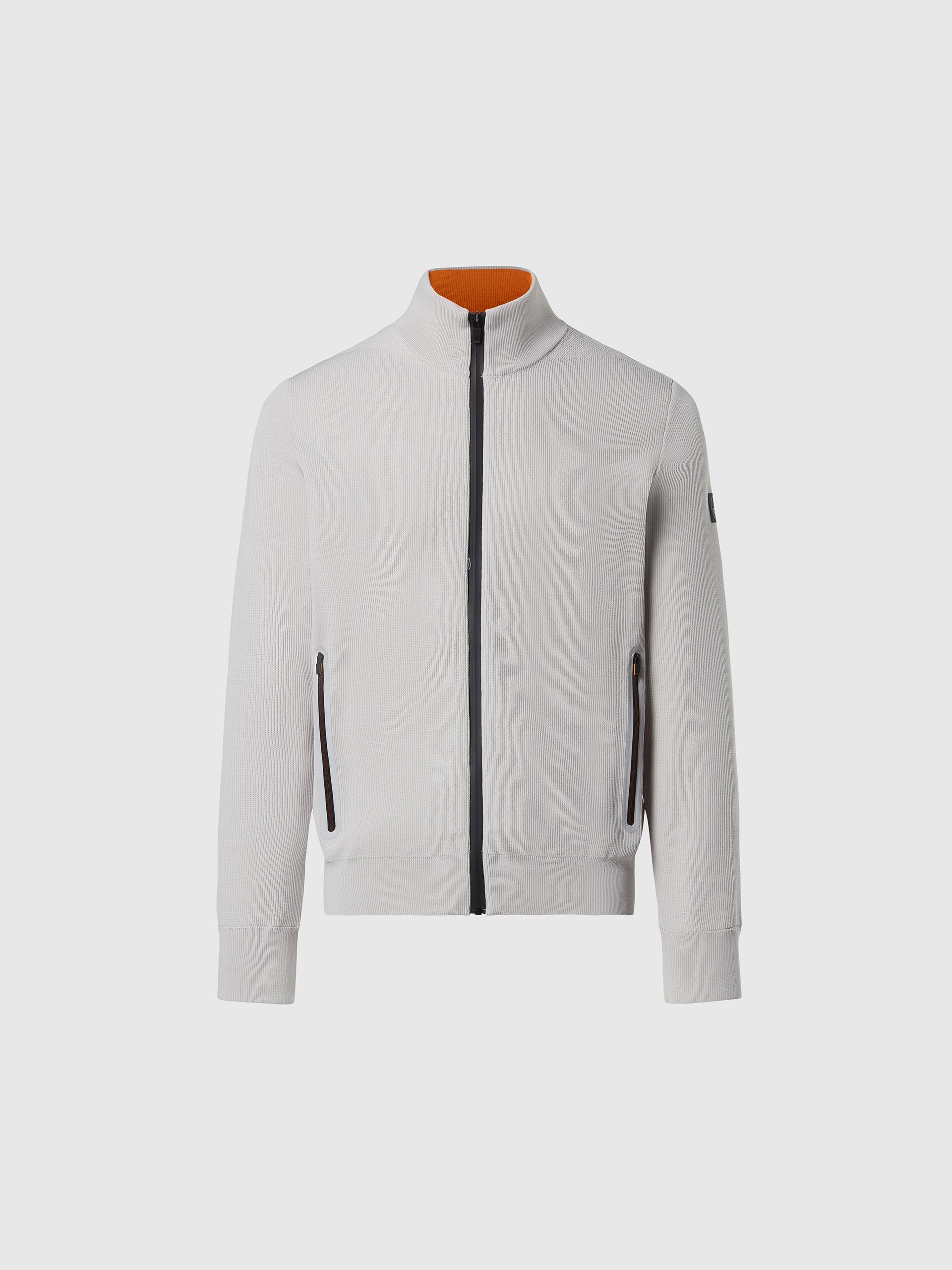 hover | Vapor grey | full-zip-knitwear-12gg-699835