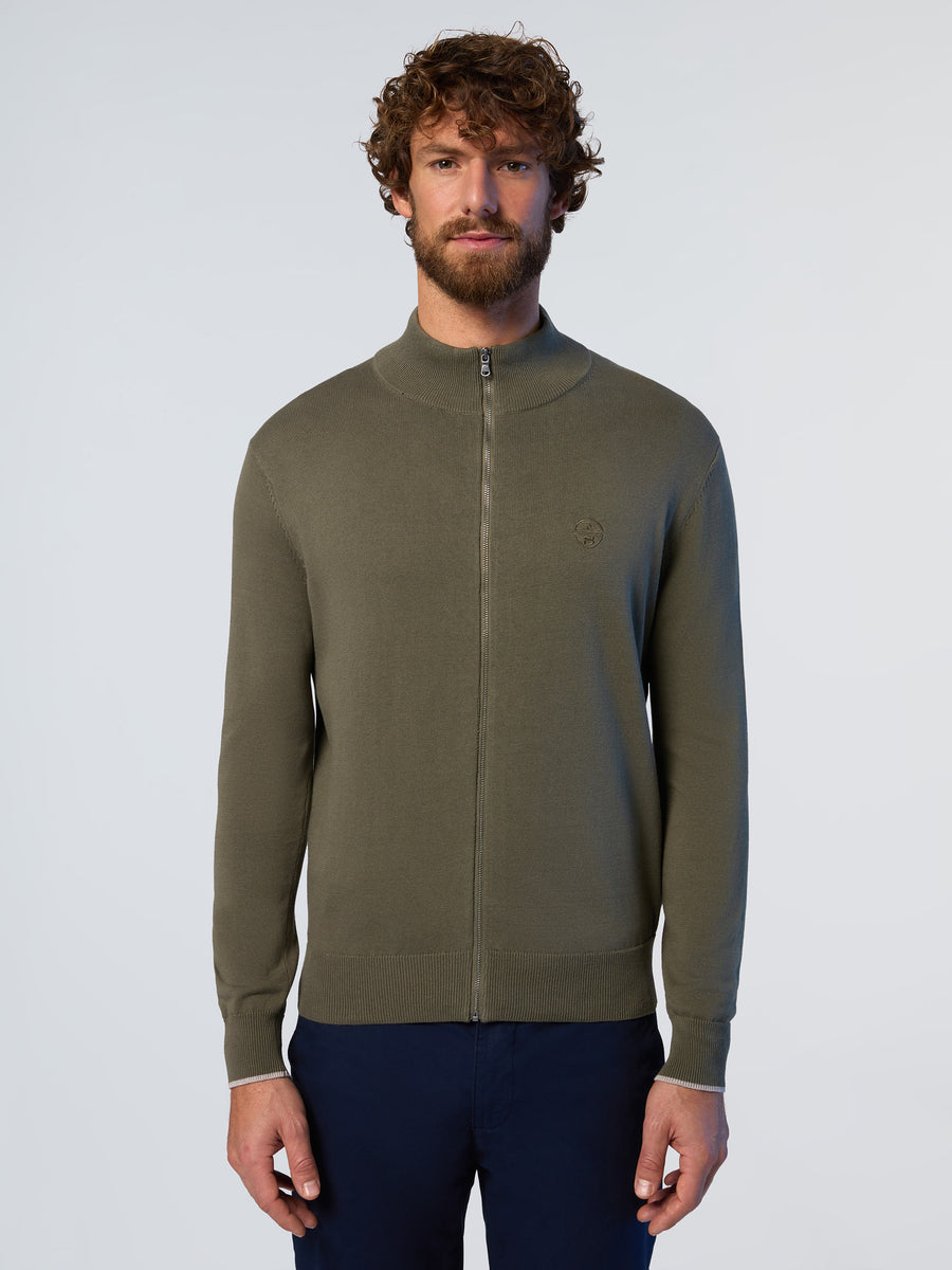 1 | Dusty olive | full-zip-knitwear-12gg-699924