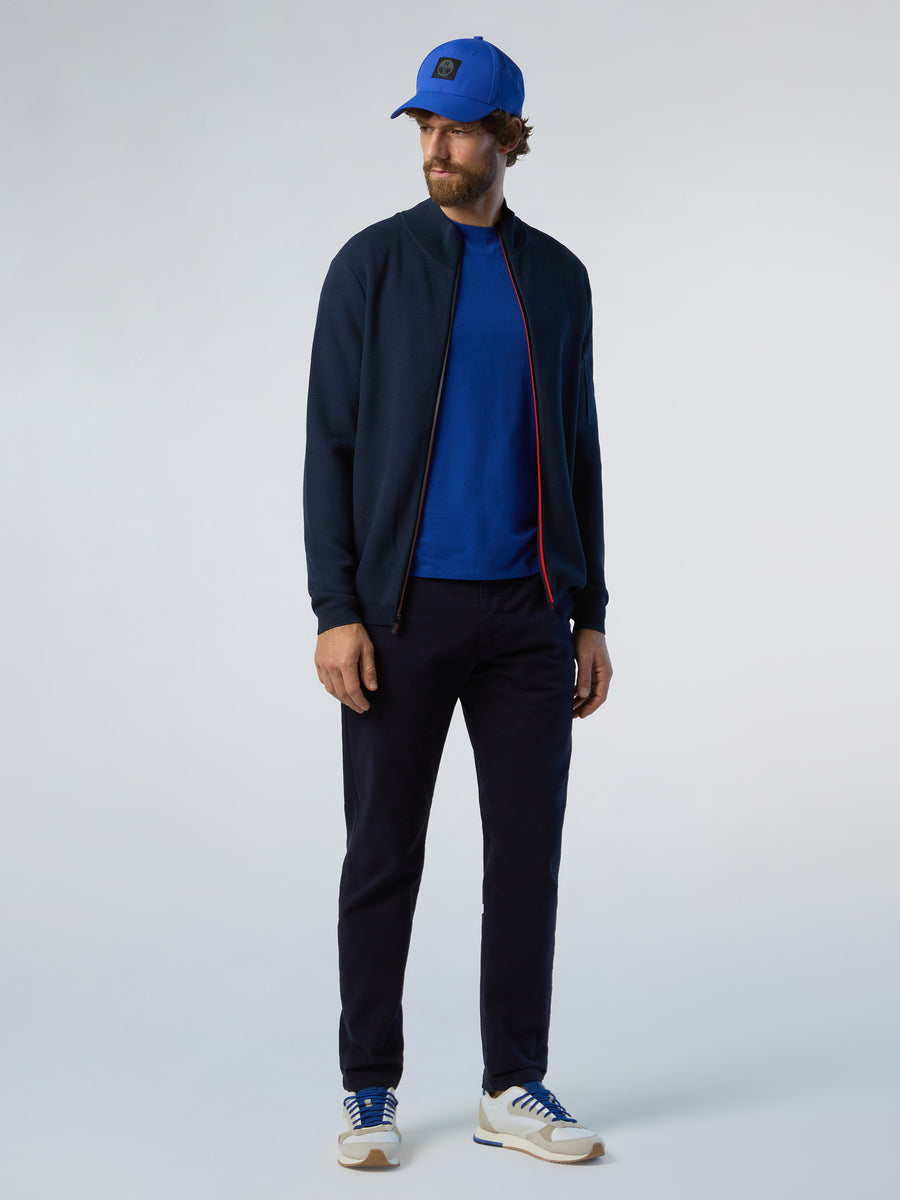 5 | Navy blue | full-zip-knitwear-12gg-699945