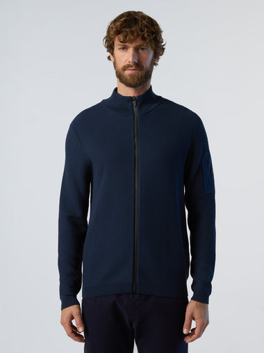 1 | Navy blue | full-zip-knitwear-12gg-699945