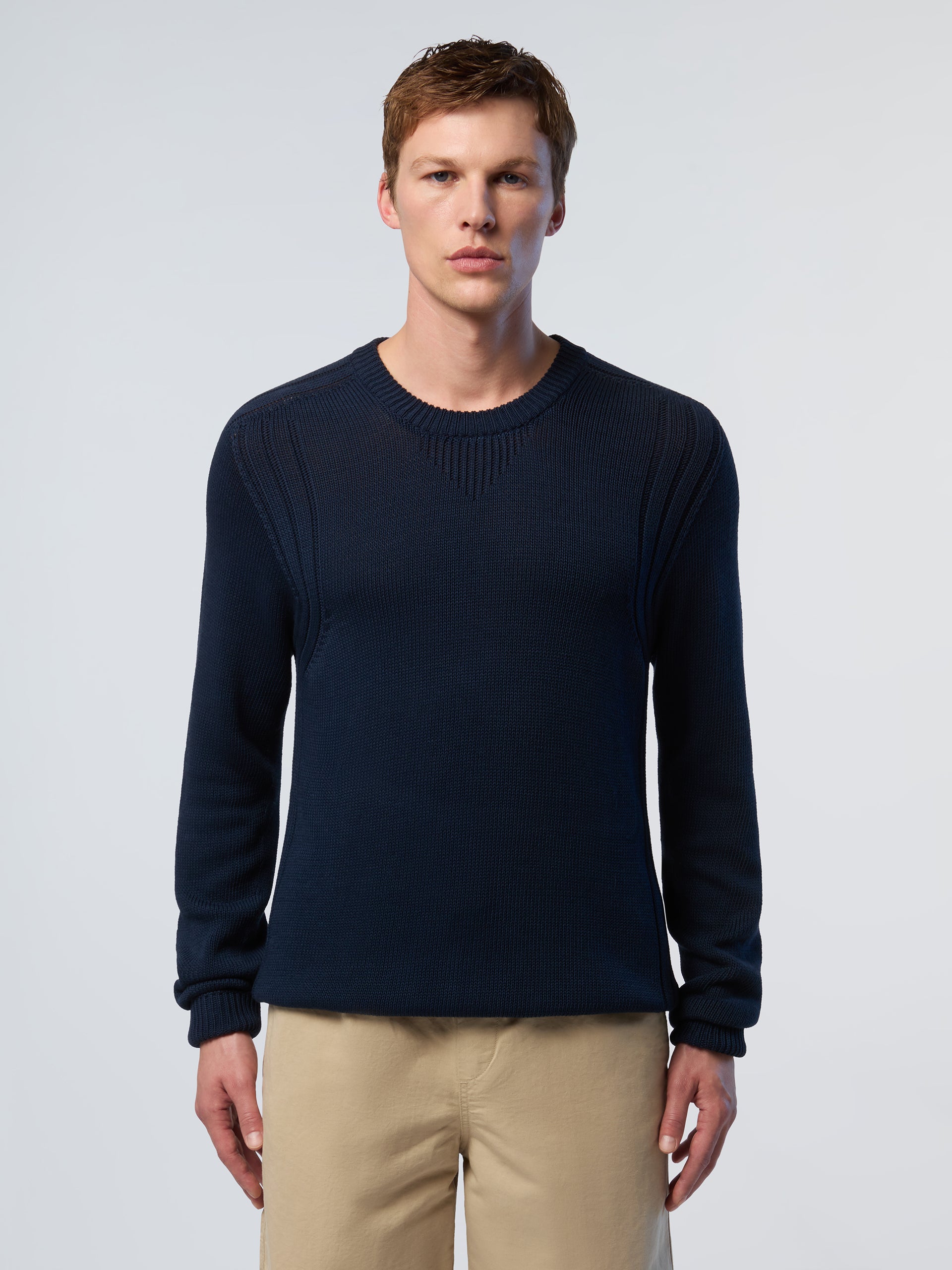Fully fashioned crew-neck sweater | North Sails