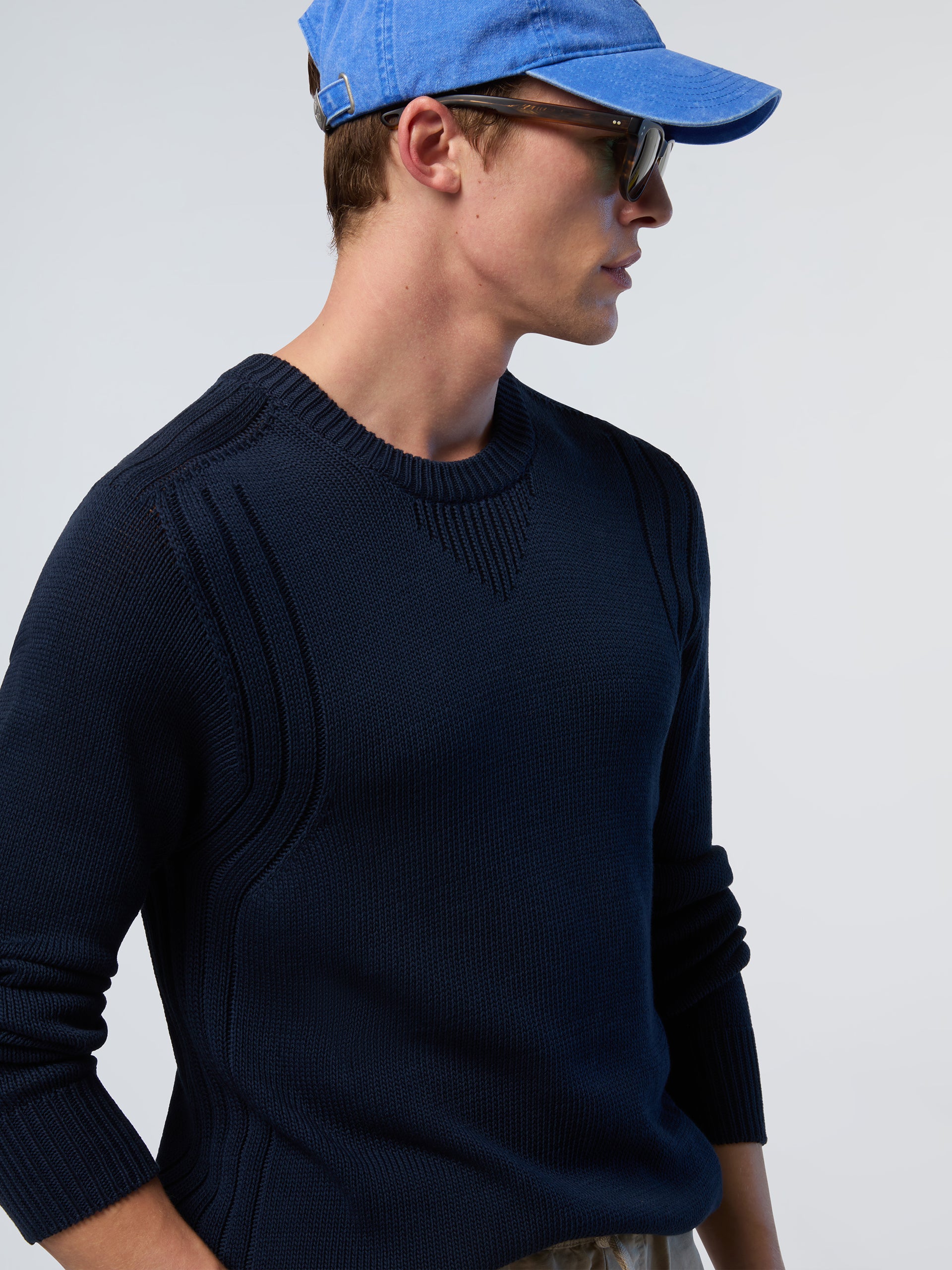 2 | Navy blue | crewneck-5gg-knitwear-699949