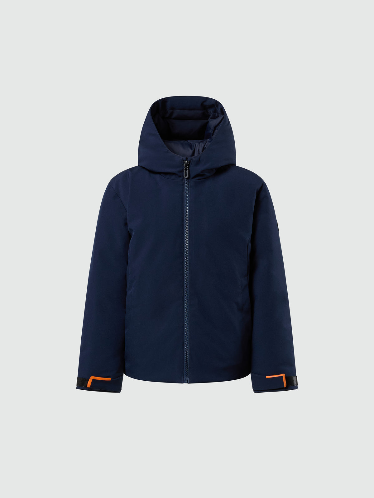 hover | Navy blue | kid-soft-shell-hoodie-jacket-701553