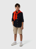 5 | Navy blue | shiirt-mandarin-collar-long-sleeve-764173