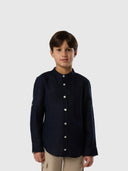 1 | Navy blue | shiirt-mandarin-collar-long-sleeve-764173