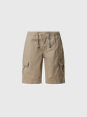 hover | Beige | cargo-welastic-waist-short-trouser-775266