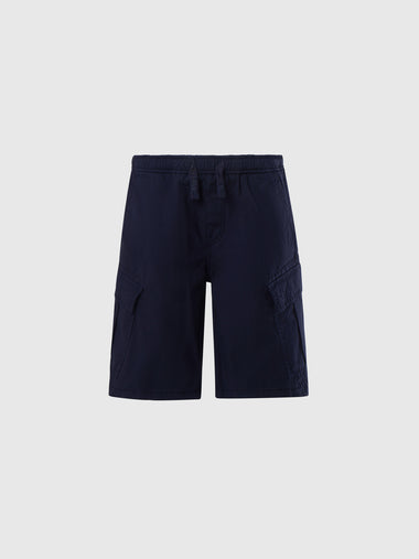 hover | Navy blue | cargo-shorts-trouser-wielastic-waist-775401