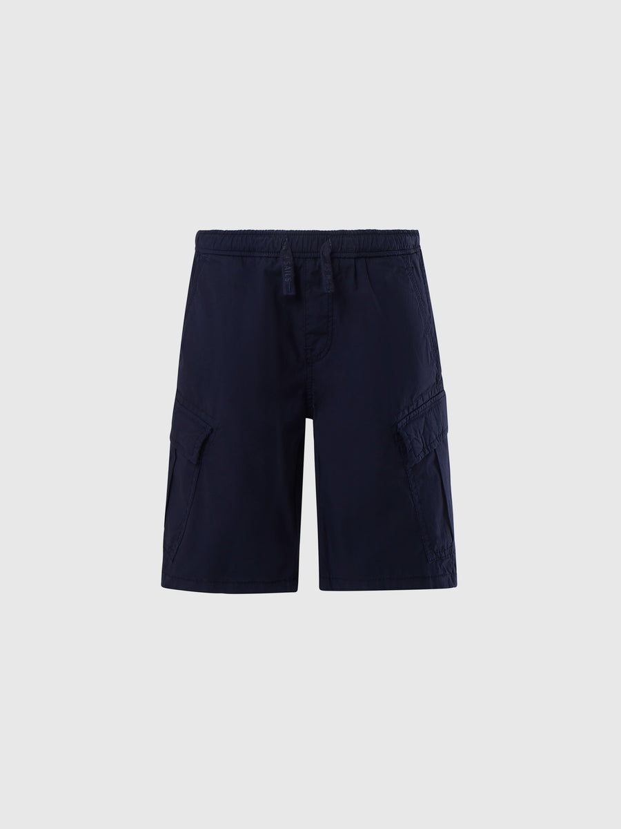hover | Navy blue | cargo-shorts-trouser-wielastic-waist-775401