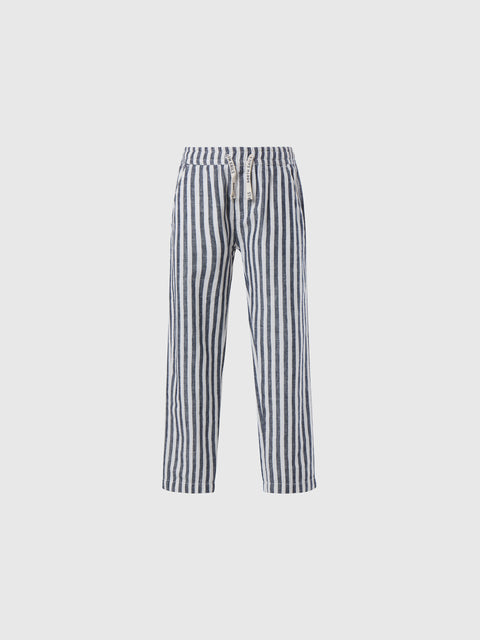 hover | Combo 1 775405 | striped-elastic-waist-chino-long-trouser-775405