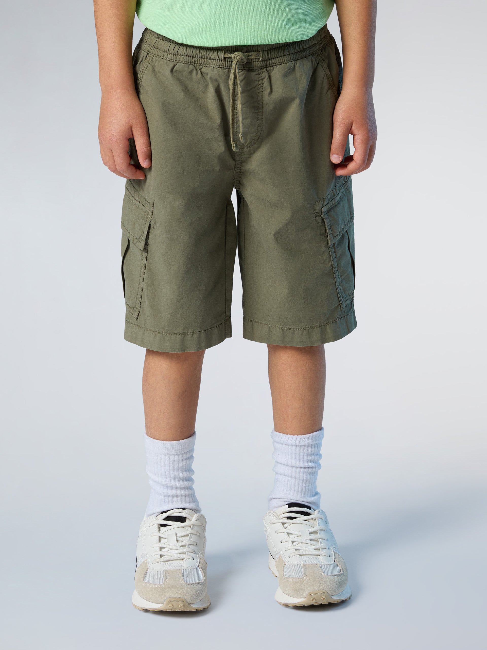 1 | Deep green | cargo-welastic-waist-short-trouser-775423