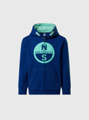 hover | Ocean blue | hooded-full-zip-sweatshirt-wgraphic-792091