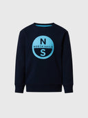 hover | Navy blue | crewneck-sweatshirt-wgraphic-792093