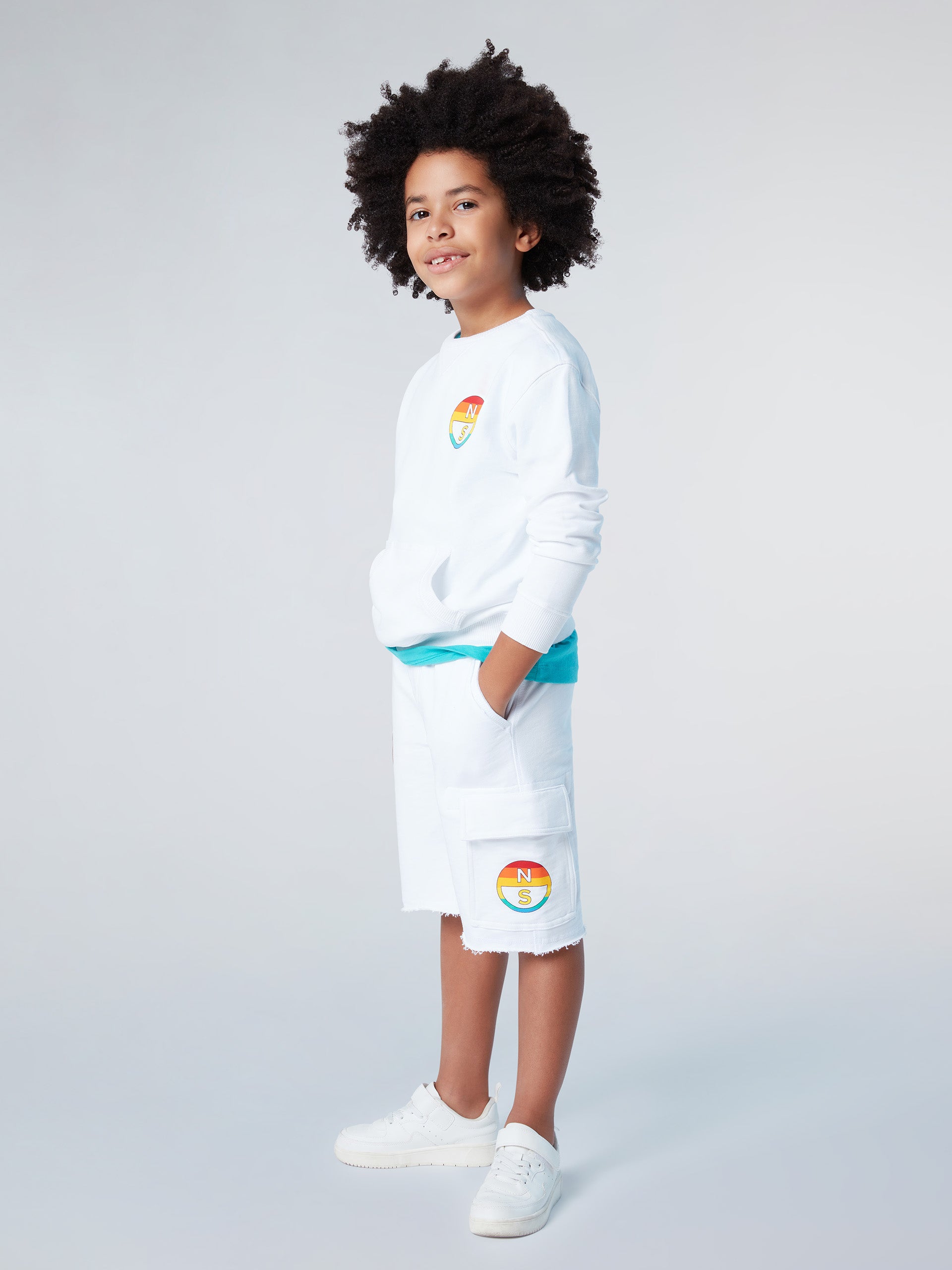 5 | White | crewneck-sweatshirt-wkangaroo-pocket-794455