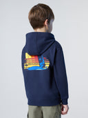 4 | Navy blue | full-zip-hooded-sweatshirt-surfing-print-794456