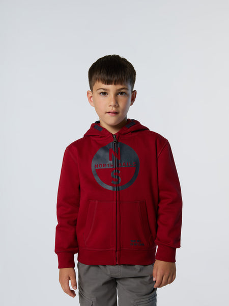 Full-zip hoodie with maxi logo | North Sails