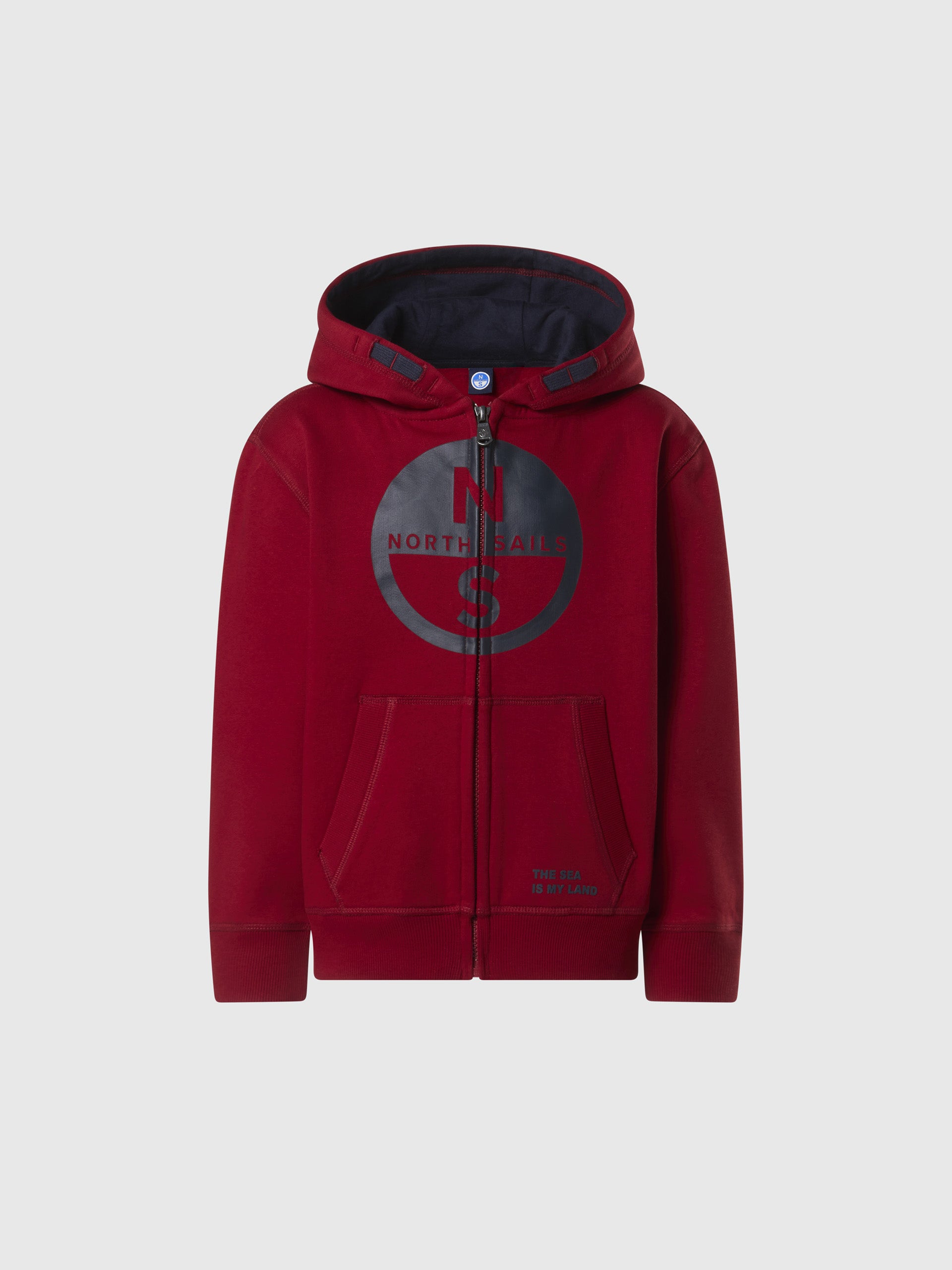 Full-zip hoodie with maxi logo | North Sails