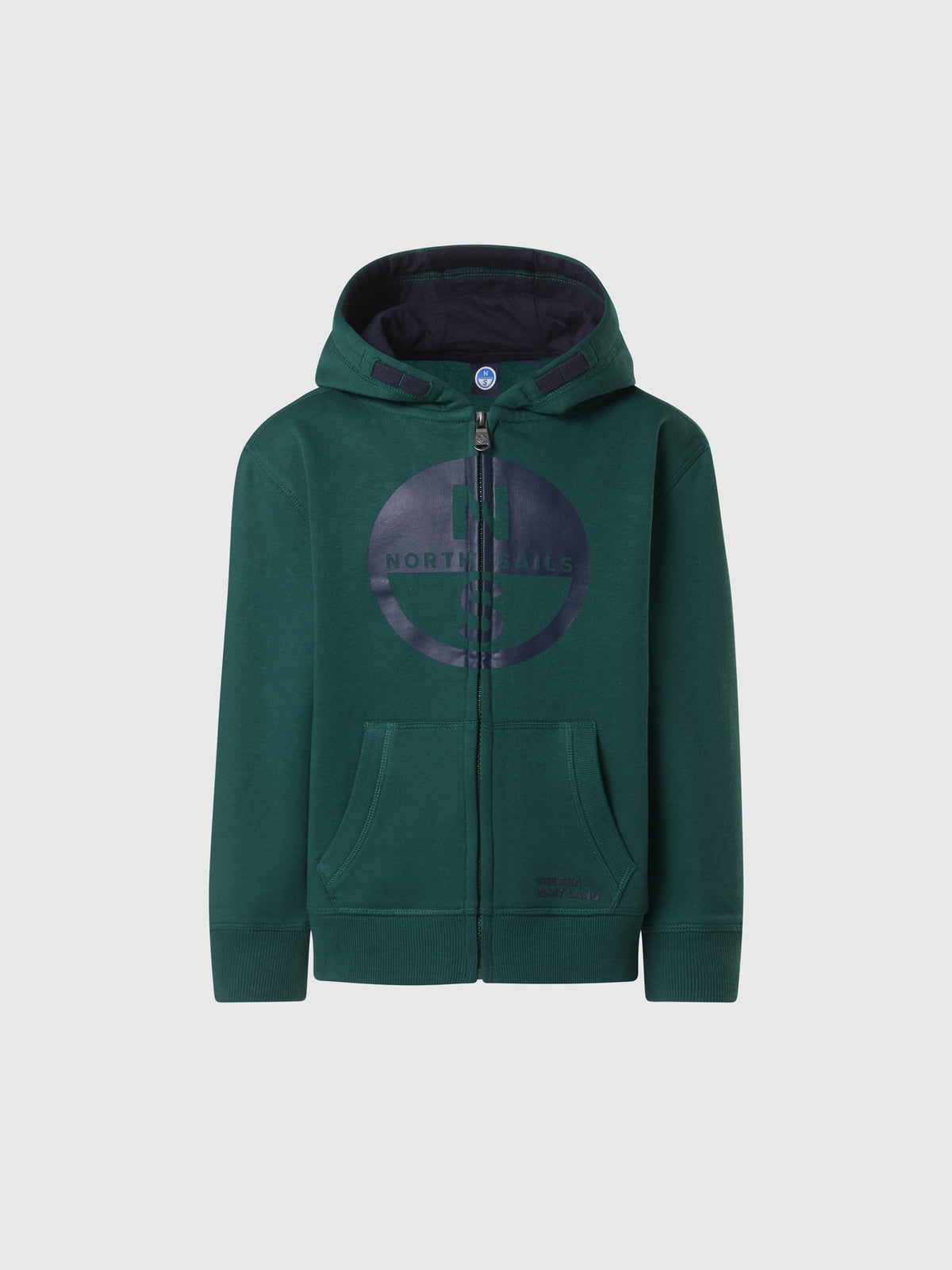 Full-zip hoodie with maxi logo | North Sails