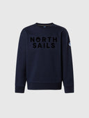 hover | Navy blue | crewneck-sweatshirt-wgraphic-794479