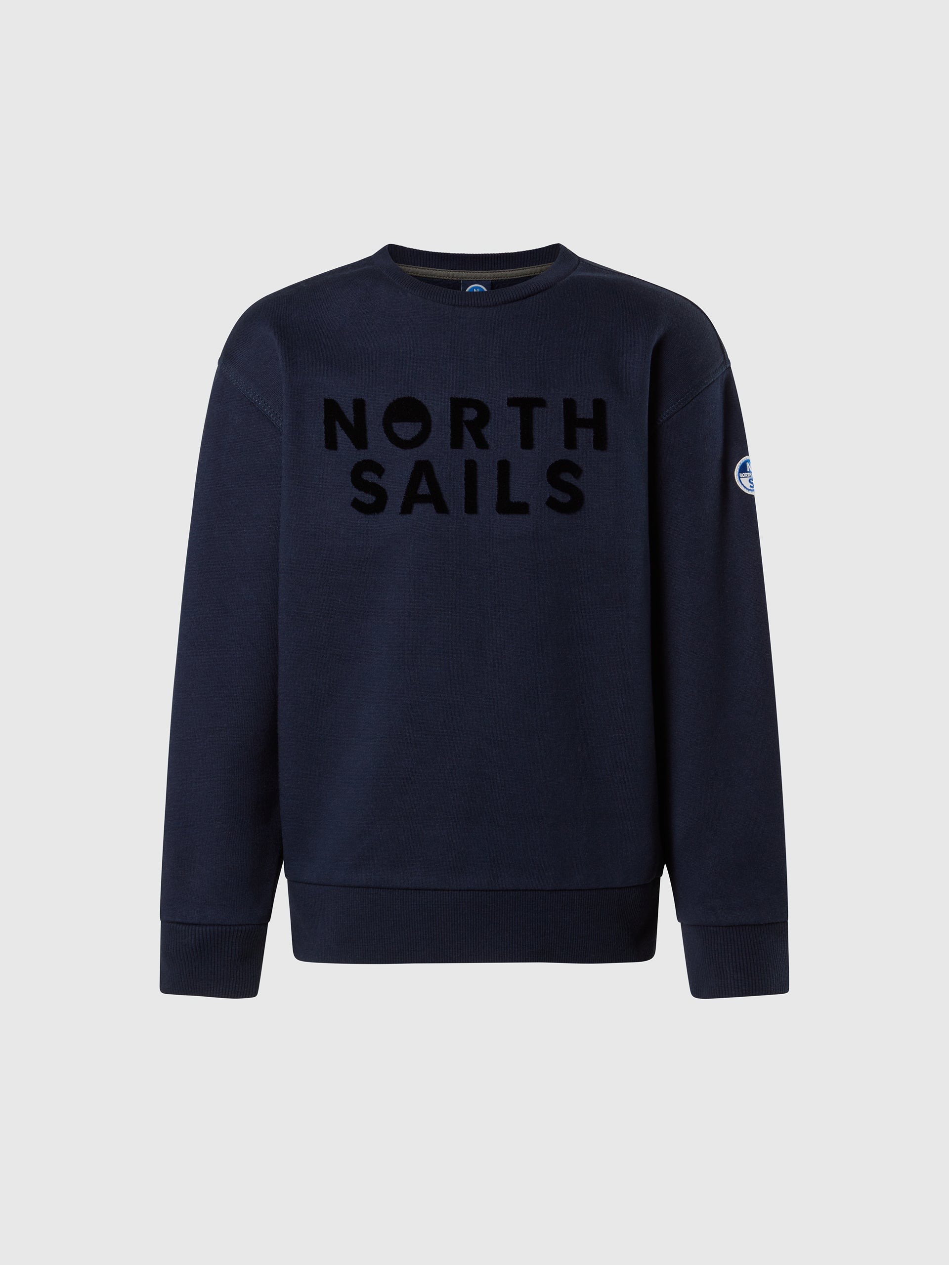 hover | Navy blue | crewneck-sweatshirt-wgraphic-794479