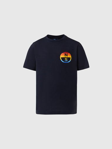 hover | Navy blue | surfing-print-t-shirt-short-sleeve-795052