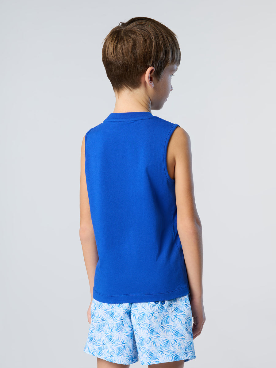 4 | Surf blue | printed-sleeveless-t-shirt-795054