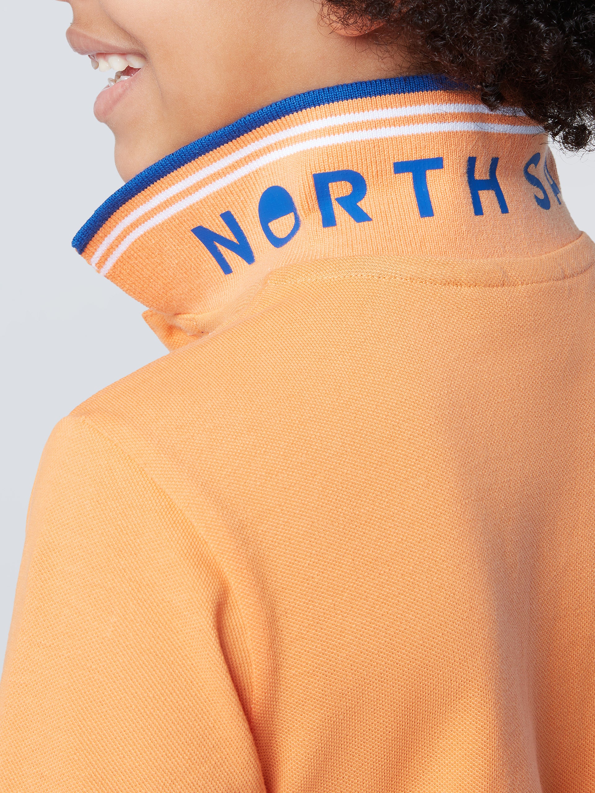 7 | Tangerine | polo-short-sleeve-wcontrast-stripes-on-flat-knit-collar-795075