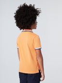 4 | Tangerine | polo-short-sleeve-wcontrast-stripes-on-flat-knit-collar-795075