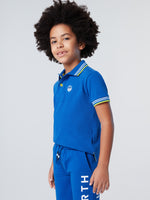 2 | Surf blue | polo-short-sleeve-wcontrast-stripes-on-flat-knit-collar-795075